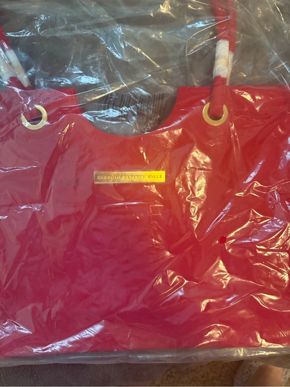Georgia Beverly Hills red hand bag new with tags